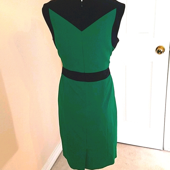 Nine West Emerald and Black Sheath Dress - 4 - Picture 3 of 4